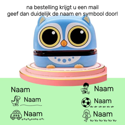 KiddoStamp™ - Gepersonaliseerde Naamstempel